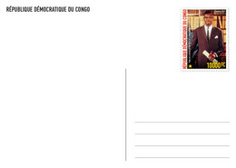 DEMOCRATIC REPUBLIC CONGO 2021 - OFFICIAL ISSUE - STATIONERY CARD - PATRICE LUMUMBA NATIONAL HERO - RARE - Nuovi