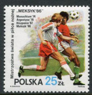 POLAND 1986 Football World Cup MNH / **.  Michel 3028 - Unused Stamps