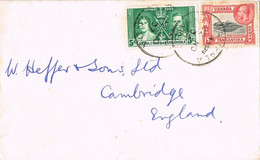 41433. Carta KAMPALA (Kenia Uganda Tanganika) 1937 To England - Oeganda (...-1962)