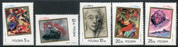 POLAND 1985 Witkiewicz Centenary MNH / **.  Michel 3007-11 - Unused Stamps