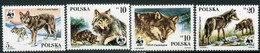 POLAND 1985 WWF: Wolves MNH / **.  Michel 2975-78 - Unused Stamps