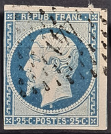 FRANCE 1852 - Canceled - YT 10 - 25c - 1852 Luigi-Napoleone