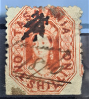 TASMANIA 1864 - Canceled - Sc# 34 - 1sh - Usati