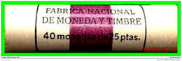 ESPAÑA: RULO  MONEDAS DE 25 PESETAS EMISION 19-12-75  AÑO 1980 CONTIENE 40 MONEDAS S/C - 25 Pesetas