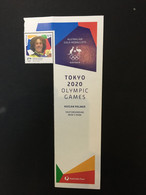 (stamp 15-8-2021) Australia Gold Medalist - New Olympic Games Stamp - Keegan Palmer - Men's Park Skateboarding - Skateboard
