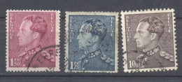 Belgica, 1936/46, Yvert Tellier 429,430,434,usado - 1929-1941 Grand Montenez