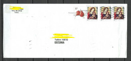 USA 2021 Cover To ESTONIA Christmas Noel Art Madonna Weihnachten - Briefe U. Dokumente
