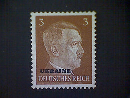 Russia, Scott #N42, Mint (*), 1941, Hitler Overprint Ukraine, 3pf, Light Brown - 1941-43 Occupation Allemande