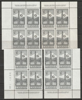 Canada 1953 Sc O32 Mi D36 Yt S32 Official Plate 1 Block Set MNH** - Opdrukken