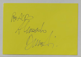 45765 093/ AUTOGRAFO Su Cartoncino - ALESSANDRO BENVENUTI (attore) - Otros & Sin Clasificación