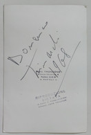 47743 334/ AUTOGRAFO Su Foto - DOMENICO TRIMARCHI (baritono) - Andere & Zonder Classificatie