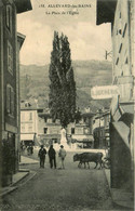 Allevard Les Bains * La Place De L'église * Boucherie * Hôtel Du Commerce * Café - Allevard