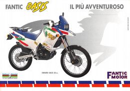 09867 "FANTIC ENDURO OASIS 50 CC."  VOLANTINO ILLUSTRATO ORIGINALE - Motorräder