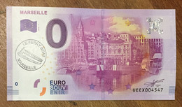 2016 BILLET 0 EURO SOUVENIR DPT 13 MARSEILLE + TAMPON ZERO 0 EURO SCHEIN BANKNOTE PAPER MONEY BANK - Privéproeven