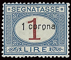 ITALY ITALIA DALMAZIA 1922 SEGNATASSE 1 CORONA (Sass. 2) NUOVO MNH ** OFFERTA! - Dalmatia