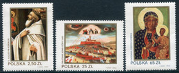 POLAND 1982 Black Madonna Ikon MNH / **.  Michel 2818-20 - Unused Stamps