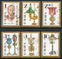POLAND 1982 Lukasiewicz Centenary: Oil Lamps Used.  Michel 2799-804 - Used Stamps