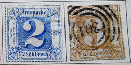 ALLEMAGNE Tour & Taxis_ 1865/67 _ Y&T N°24/*/ Et N°25 /0/ - Otros & Sin Clasificación