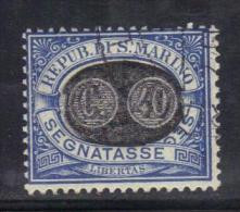 W1607 - SAN MARINO , Segnatasse Mascherine Il N. 45  Usato - Postage Due