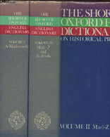 The Shorter Oxford English Dictionary Tome I Et II (2 Volumes) A-Z - Little William, Fowler H.W., Couson Jessie, Onions - Wörterbücher