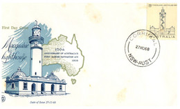 (YY 9 A) Australia FDC Cover - 1968  (1 Cover) Macquarie Lighthouse - Premiers Vols