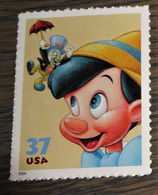 USA - 2004 - Postfris - Scott 3868 - Disney - Vriendschap - Pinokkio En Japie Krekel - Ongebruikt