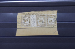 MONACO -  Taxe En Bande De 3 Interpanneau Sur Fragment En 1931  - L 104818 - Impuesto