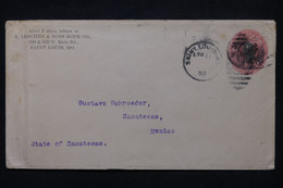 ETATS UNIS - Entier Postal Commercial (repiqué) De St Louis Pour Mexico En 1900 - L 104847 - ...-1900