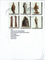 9490 Vaduz 2021 - Bronze-Figuren China - Briefstück - Lettres & Documents