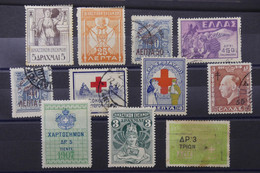 GRECE - Lot De 11 Timbres ( Bienfaisances, Fiscaux Etc.. ) à Voir  - L 104945 - Collections