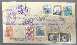 Brésil Divers Sur Enveloppe 1941 Pour Marseille Censurée En Italie (Torino) - (A1376) - Brieven En Documenten