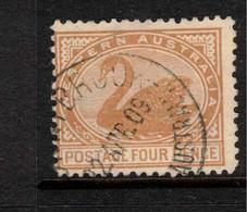 WESTERN AUSTRALIA 1905 4d Pale Chestnut SG 142a U #APP07 - Gebruikt