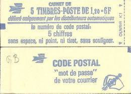 CARNET 1974-C 1 Sabine De Gandon "CODE POSTAL" Fermé Bas Prix Parfait état RARE - Modern : 1959-...