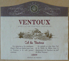VENTOUX, Col Du Ventoux, Année 2009, Expert Club, TB - Côtes Du Ventoux