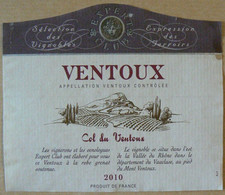 VENTOUX, Col Du Ventoux, Année 2010, Expert Club, TB - Côtes Du Ventoux