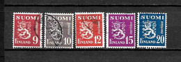 LOTE 2211  ///  FINLANDIA  -  YVERT Nº: 363/367   ¡¡¡ OFERTA - LIQUIDATION - JE LIQUIDE !!! - Used Stamps