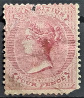 MAURITIUS 1860 - Canceled - Sc# 26 - 4d - Damaged On Upper Edge And Lower Right Corner - Mauritius (...-1967)