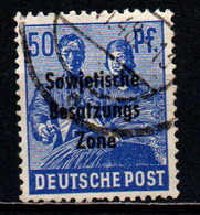 GERMANIA - OCCUPAZIONE INTERALLEATA - ZONA SOVIETICA - 1948 - SOVRASTAMPATO "SOWJETISCHE BESETZUNG ZONE" - USATO - Gebraucht