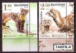 BULGARIA - 2021 - Europa-CEPT - Animaux Protégés - 2v** - Unused Stamps