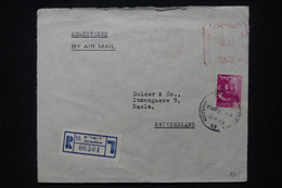 ISRAËL  - Enveloppe Commerciale En Recommandé De Jérusalem Pour La Suisse En 1963  - L 105230 - Lettres & Documents