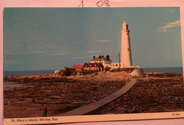 Cpsm, St Mary's Island, Whitley Bay (Lighthouse - Phare), éd Dennis Productions, Non écrite, UK - Altri & Non Classificati