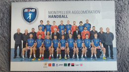 CPM MONTPELLLIER AGGLOMERATION EQUIPE DE HANDBALL  NOM DES JOUEURS AU DOS - Handball