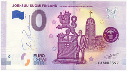 ZERO 0 EURO SOUVENIR FINLAND - FINLANDE - SUOMI TIMO RUOTSALAINEN GUINNESS RECORD With Signature 2019 UNC - Privéproeven