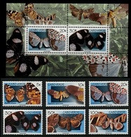 (013+36) Cape Verde  Butterflies / Papillons / Schmetterlinge / Vlinders / Insects 1999   ** / Mnh Michel 753-58 + BL 31 - Cap Vert