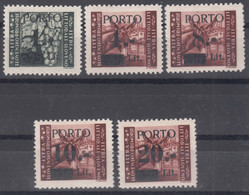 Istria Litorale Yugoslavia Occupation, Porto 1945 Sassone#1-5 Mint Hinged - Jugoslawische Bes.: Istrien