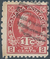 CANADA ,1916 King George V In Admiral Uniform-War Taxes Stamp,2+1 C Carmine,Perf:(12 X 8)Obliterated,Value:€60,00 - War Tax