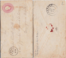 RADIKAL REDUZIERT Baden Ganzsache U 12 K1 Lahr Rs Gr K2 Rastatt Ca 1870 R - Postal  Stationery