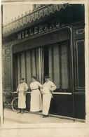 Paris 10ème * Carte Photo * Devanture Boucherie MILLERAND Marcel , 3 Rue Des Deux Gares * Boucher Commerce Magasin - Paris (10)