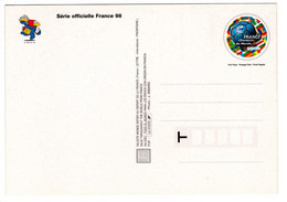 Entier Postal Neuf Carte Série Officielle Foot France 98 Coupe Du Monde Equipe De France Championne Du Monde - Prêts-à-poster:  Autres (1995-...)