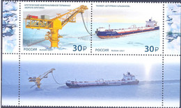 2021. Russia,  Sea Fleet Of Russia, 2v With Label, Mint/** - Unused Stamps